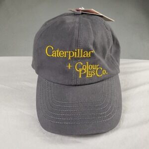 CAT X Colour Plus Co Hat Mens Size Small/Medium Gray Dad Cap Metal Buckle Strap